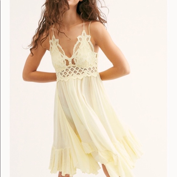 NWT Free People Adela Dress in Daffodil Size small - Picture 1 of 6